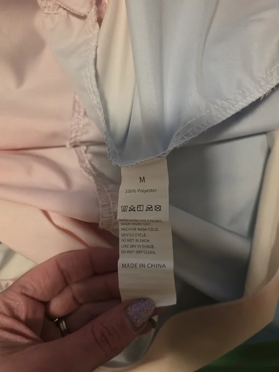 SHEIN Pastel Rainbow Off-Shoulder Maxi Dress - Picture 14 of 15